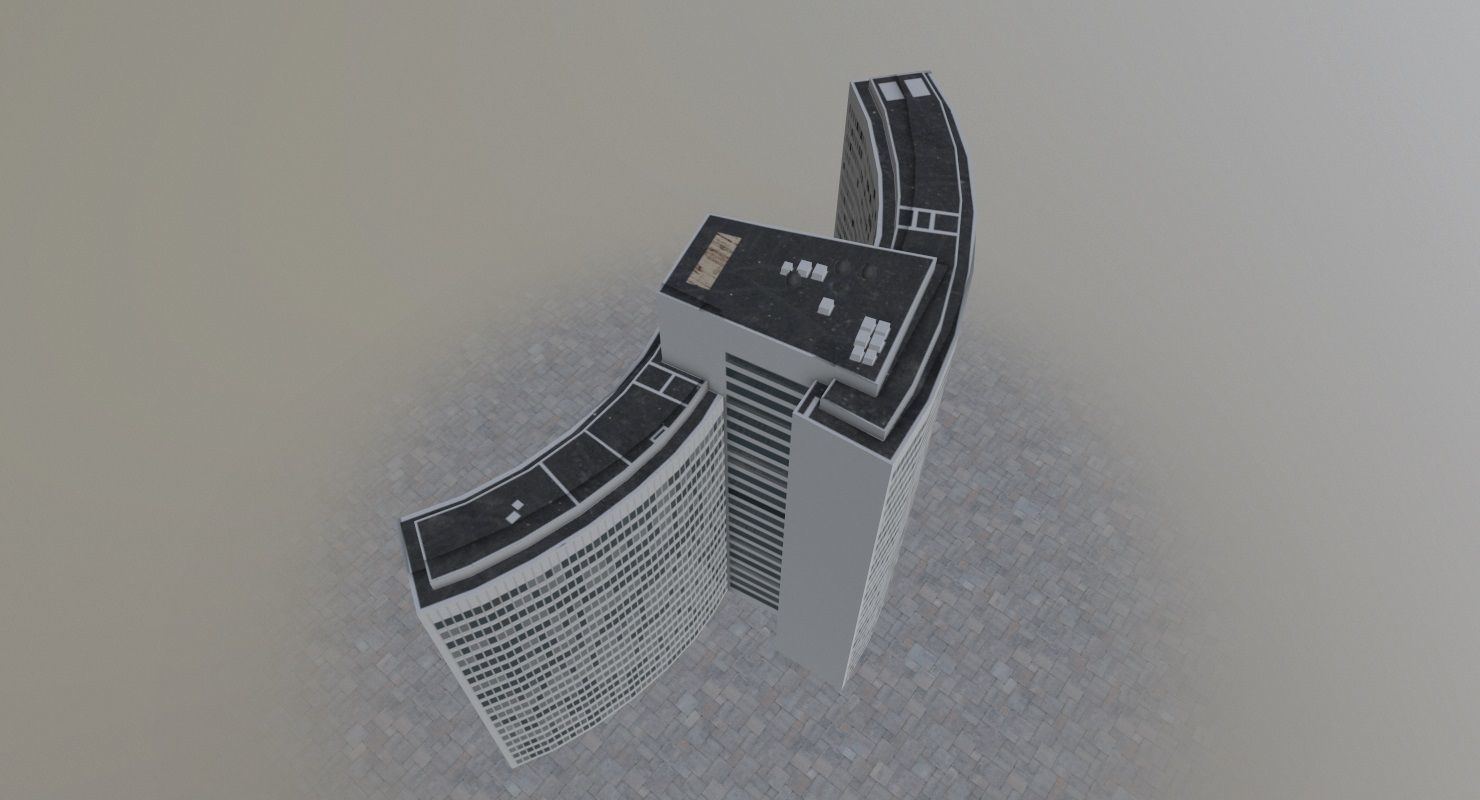 Hamburg Euler Hermes Low-poly 3D model_4