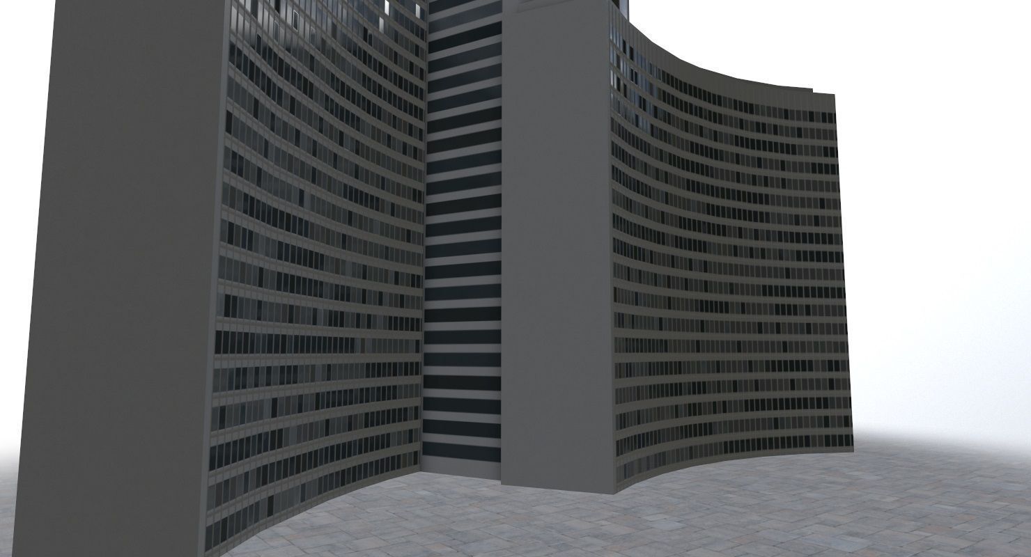 Hamburg Euler Hermes Low-poly 3D model_2