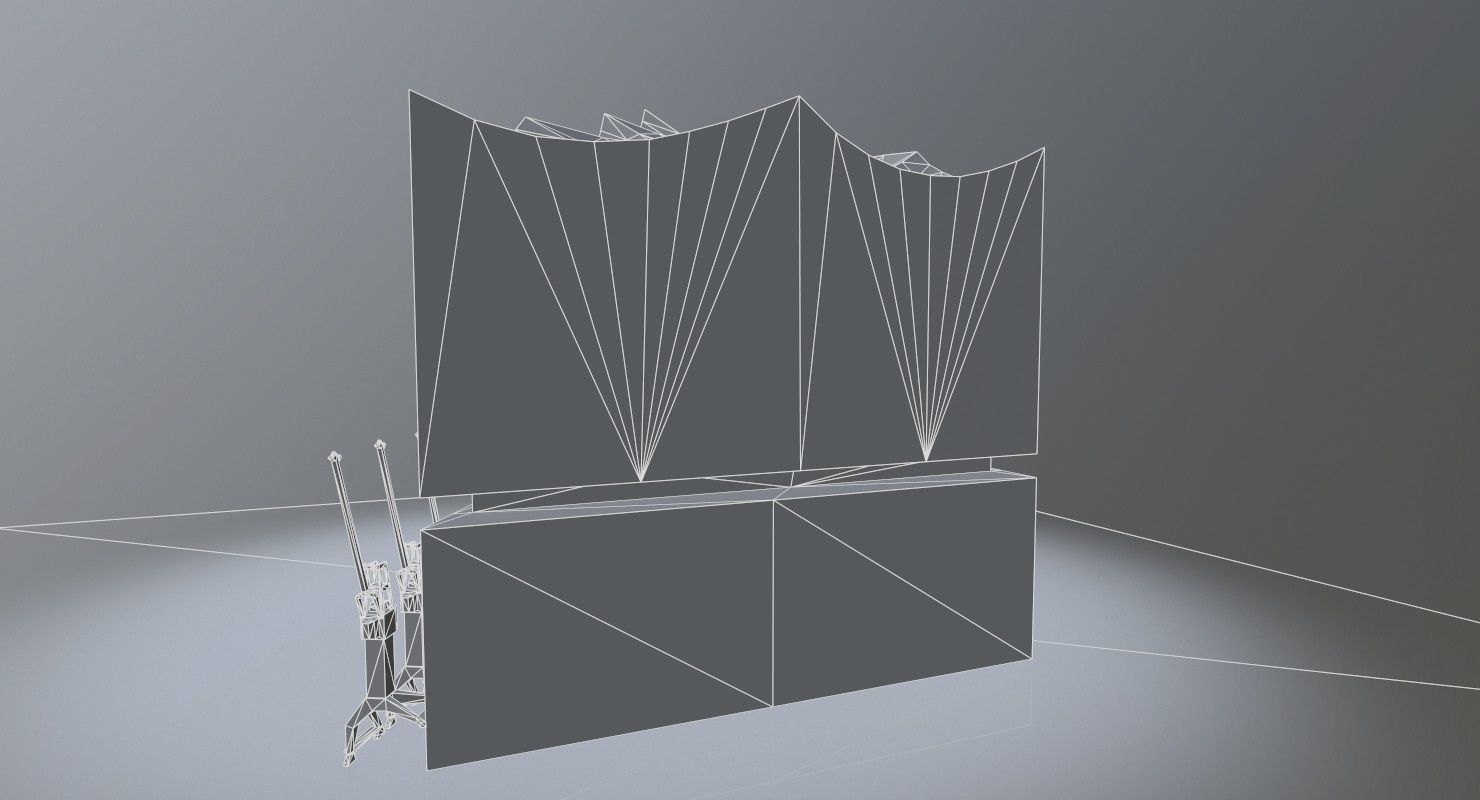 Hamburg Elbphilarmonie Low-poly 3D model_10
