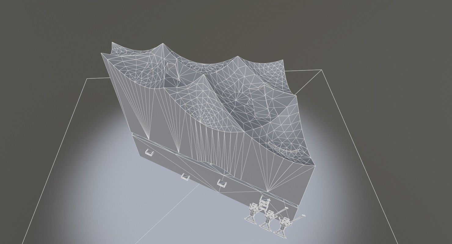 Hamburg Elbphilarmonie Low-poly 3D model_9