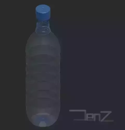 Mineral Water Drink Plastic Bottle Free low-poly 3D model