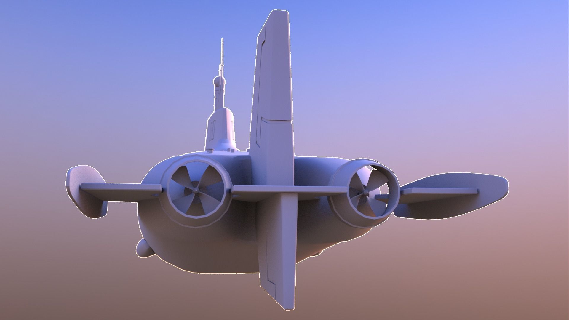 Typhoon-class submarine 3D model_11