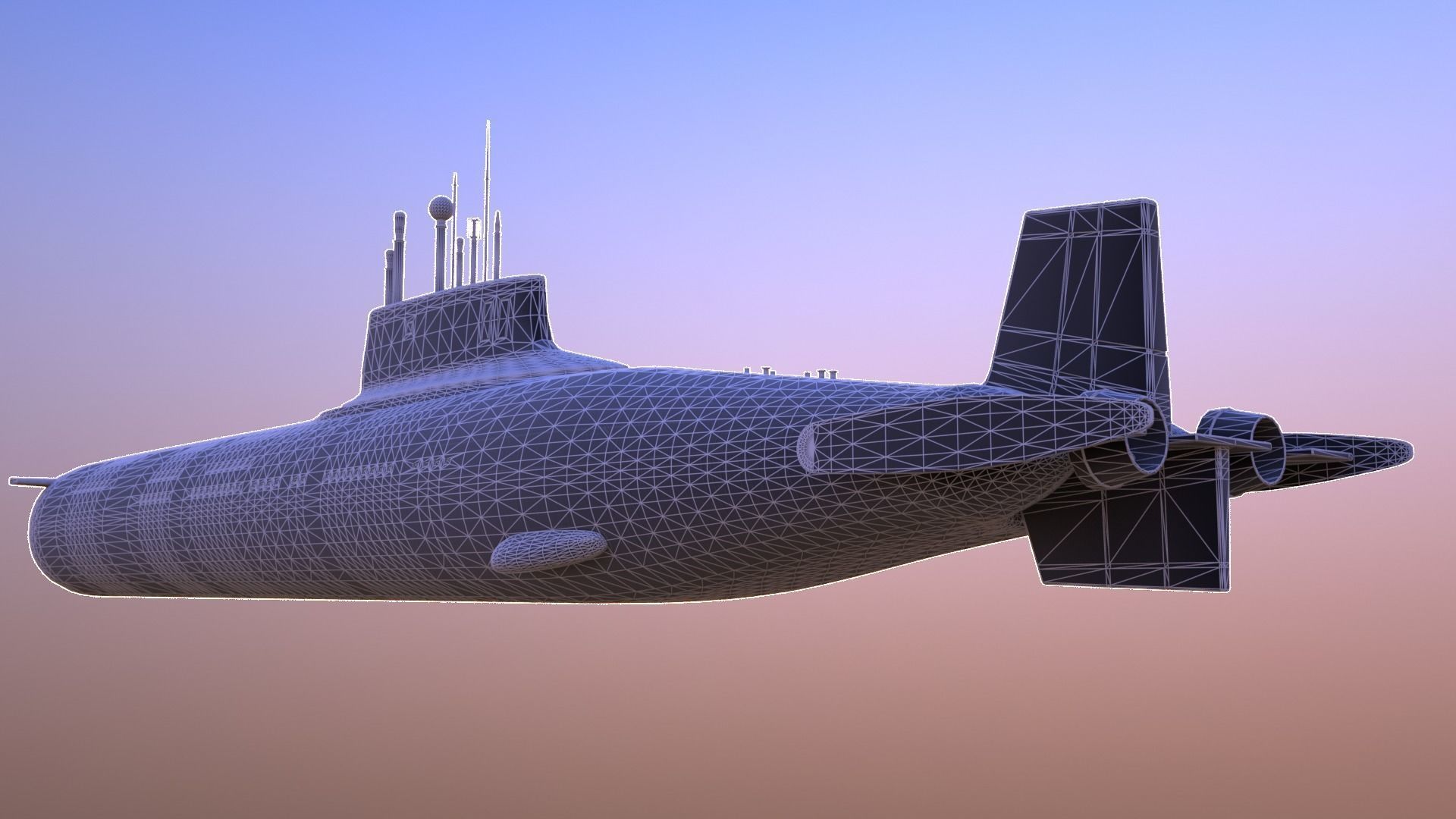 Typhoon-class submarine 3D model_9