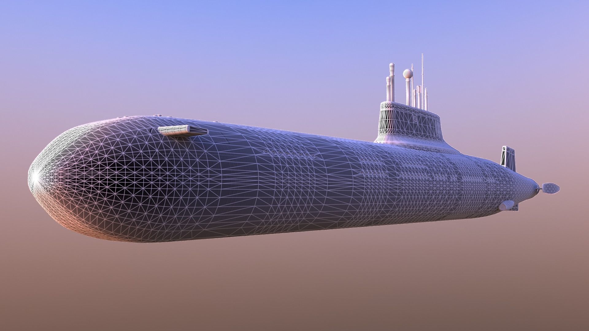 Typhoon-class submarine 3D model_3
