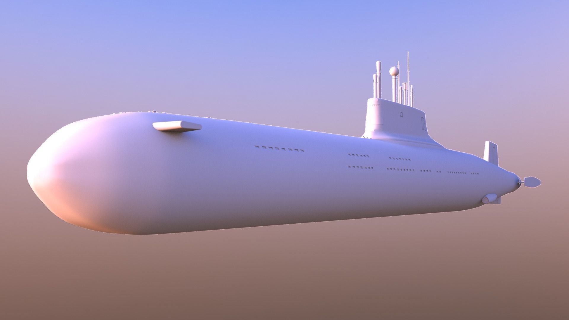 Typhoon-class submarine 3D model_2