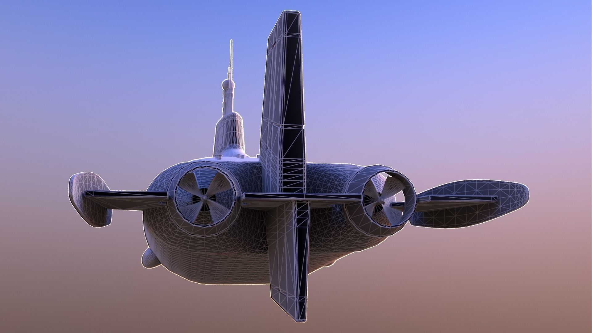 Typhoon-class submarine 3D model_12