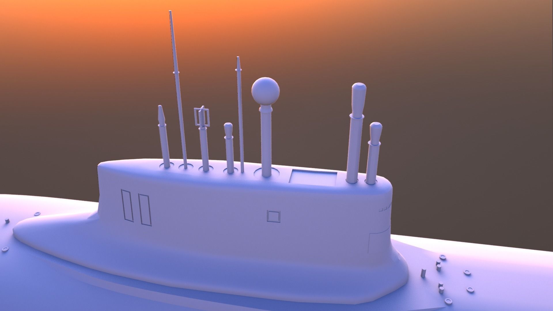 Typhoon-class submarine 3D model_23