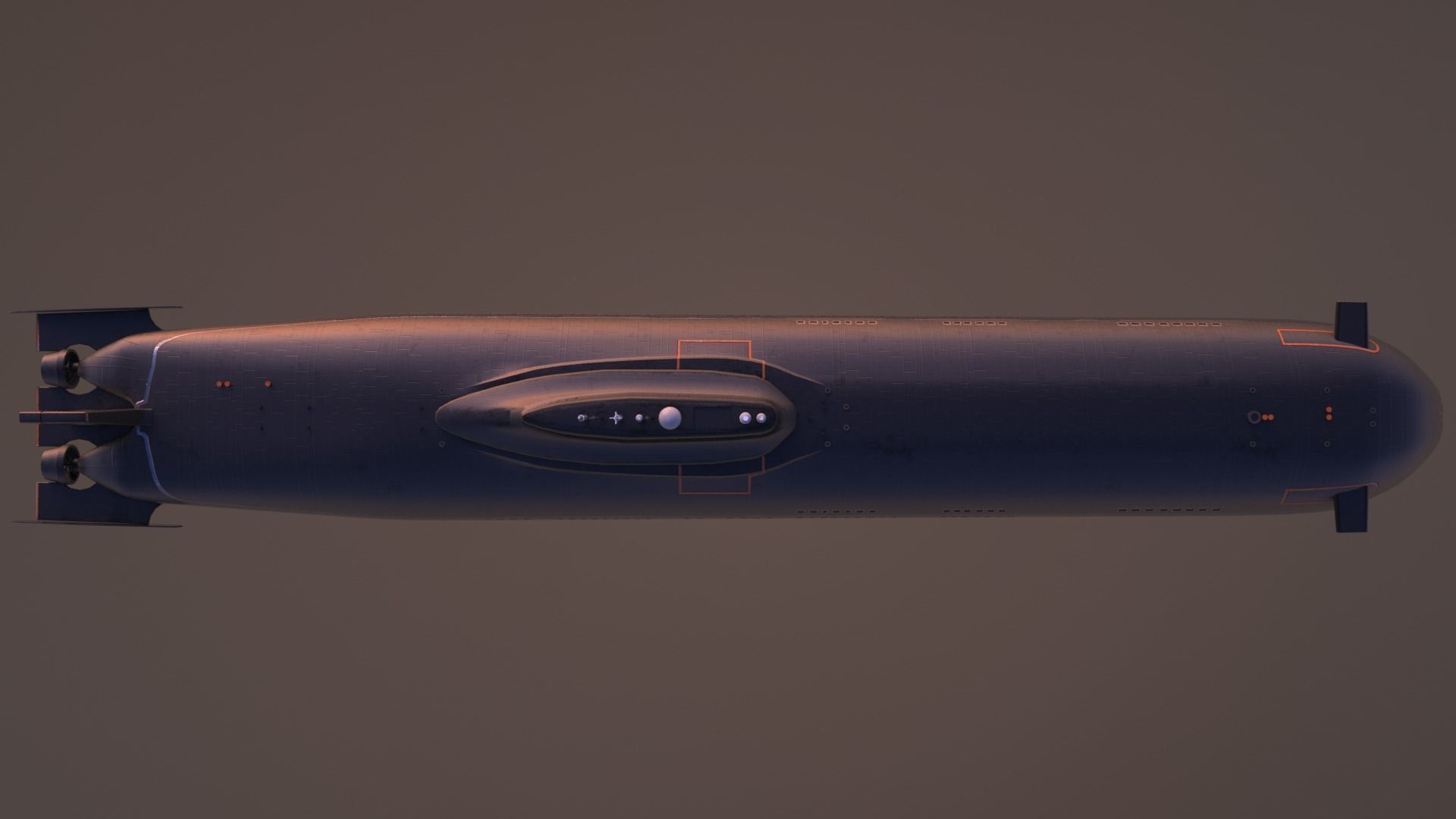 Typhoon-class submarine 3D model_19