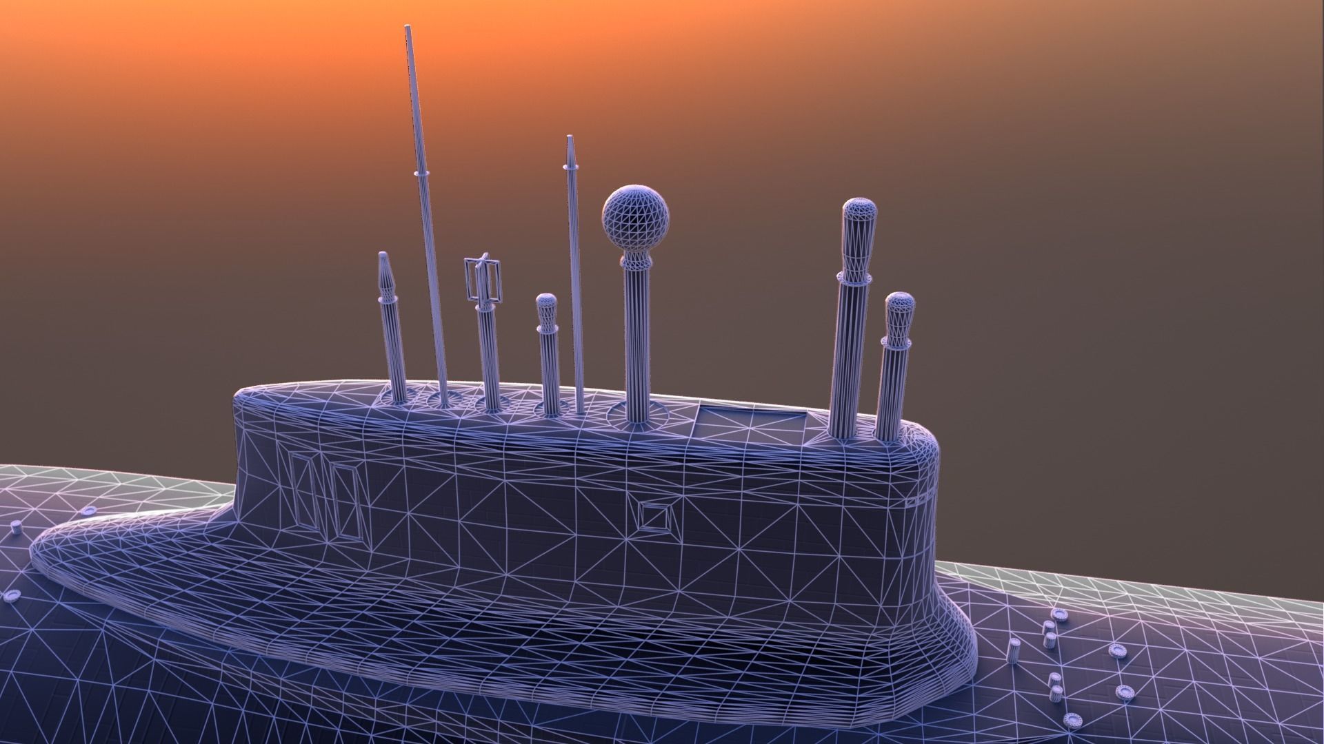 Typhoon-class submarine 3D model_24