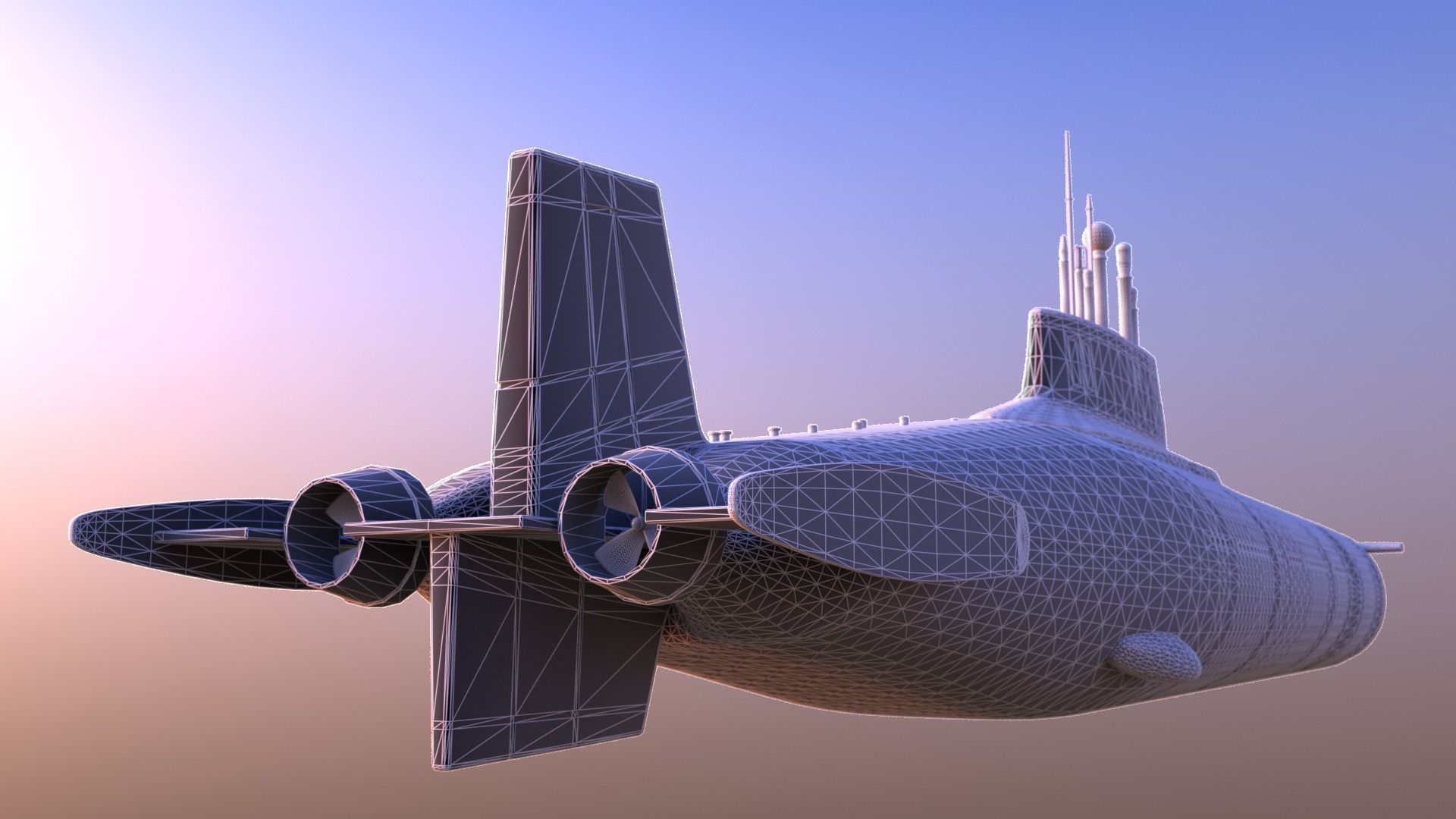 Typhoon-class submarine 3D model_15