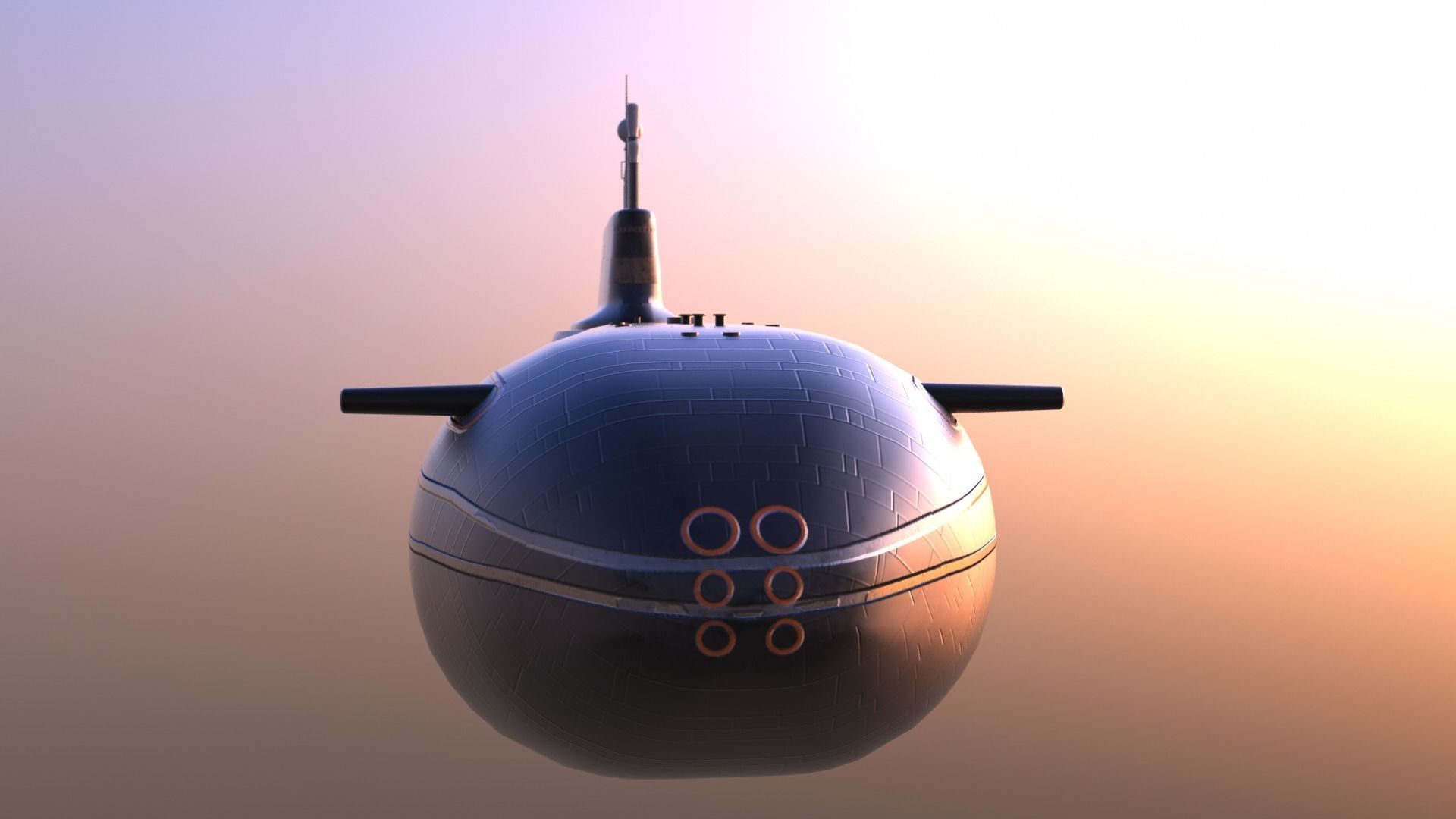 Typhoon-class submarine 3D model_25
