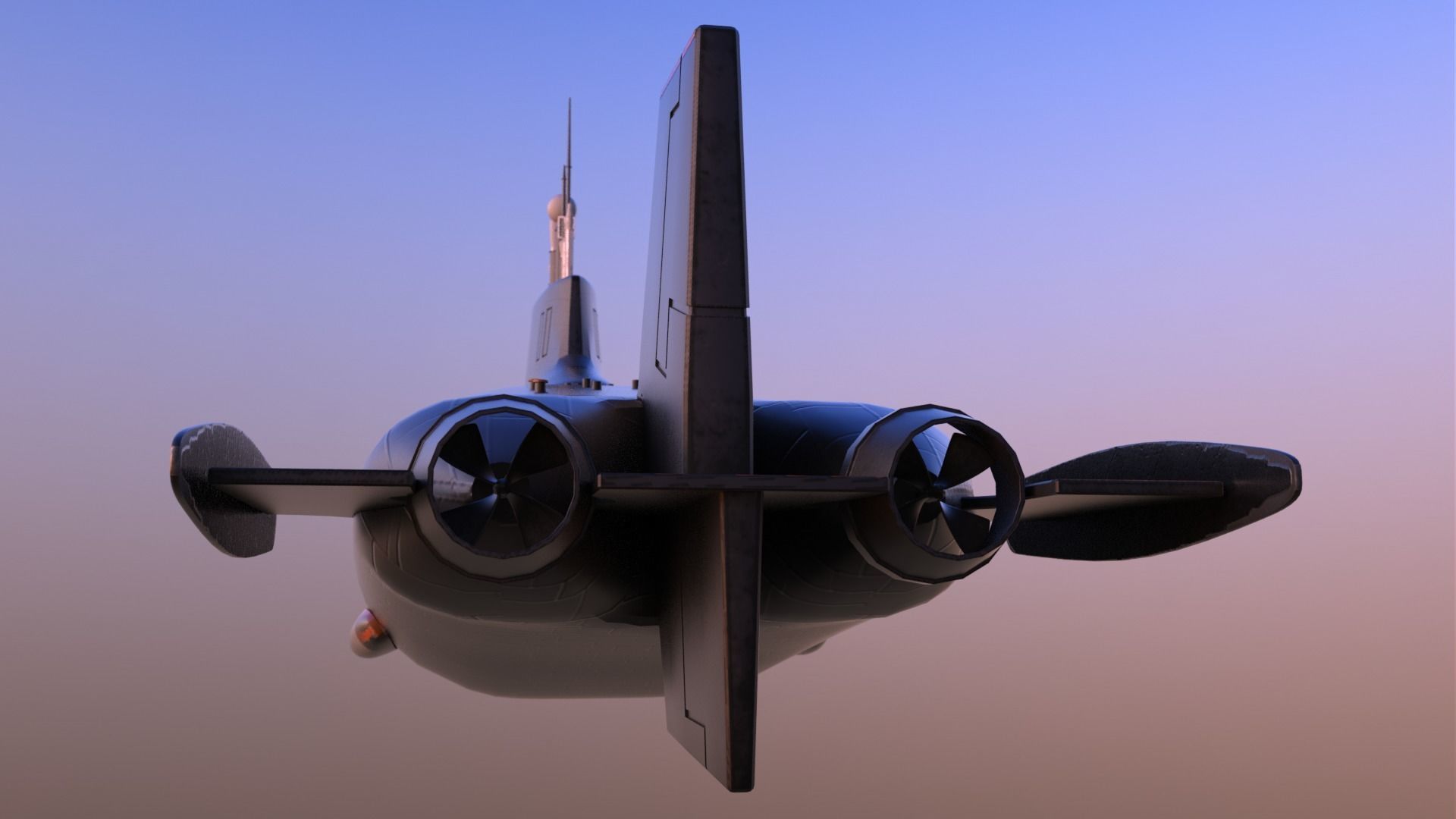 Typhoon-class submarine 3D model_10
