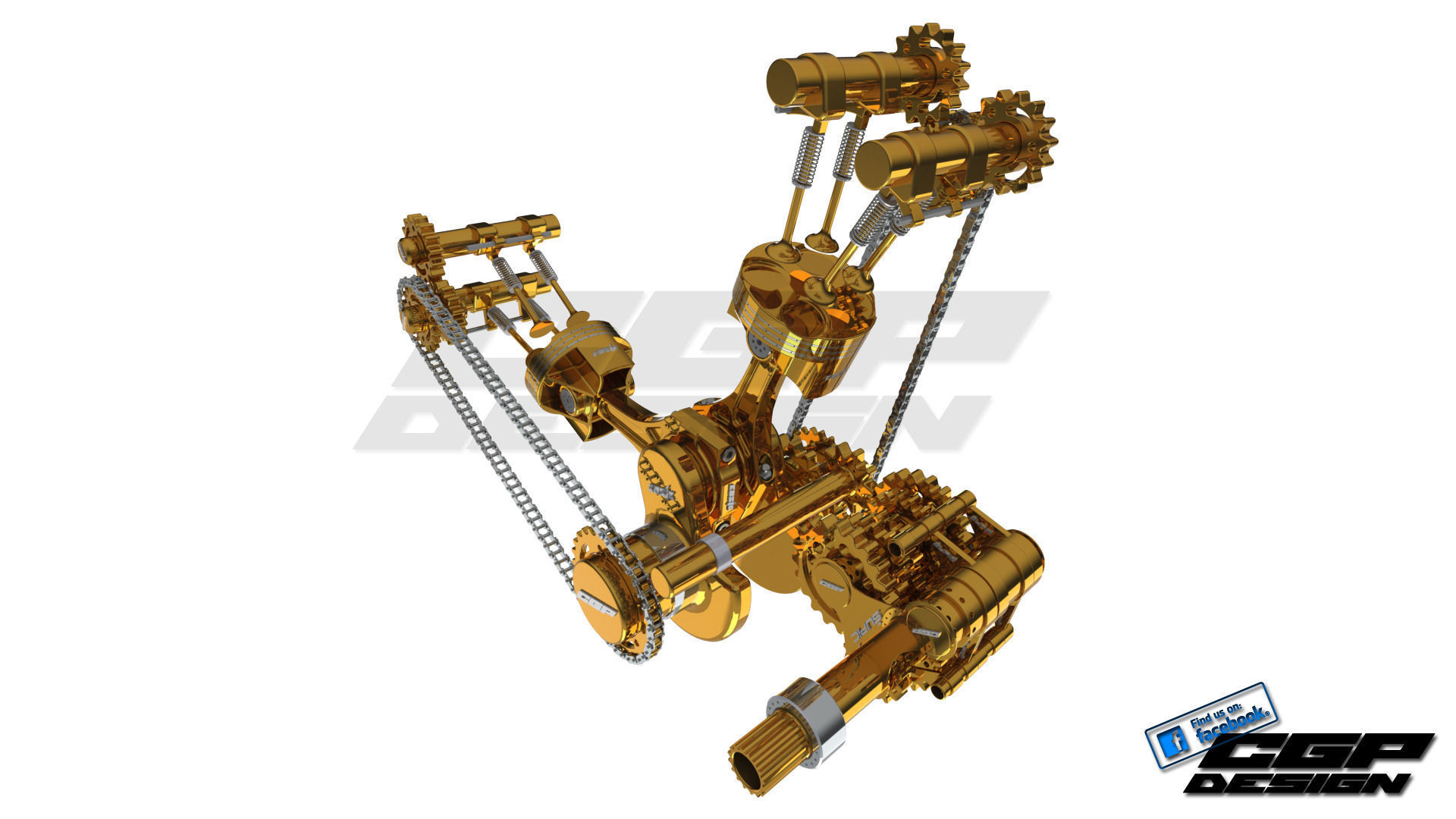 PINKI engine heartdesigned by cosic 3D model_1