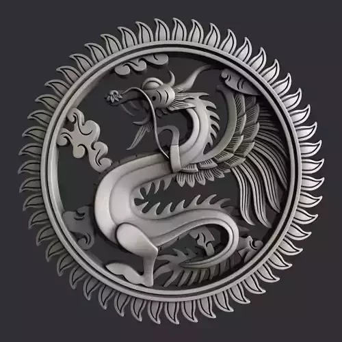 3d STL models for CNC Dragon