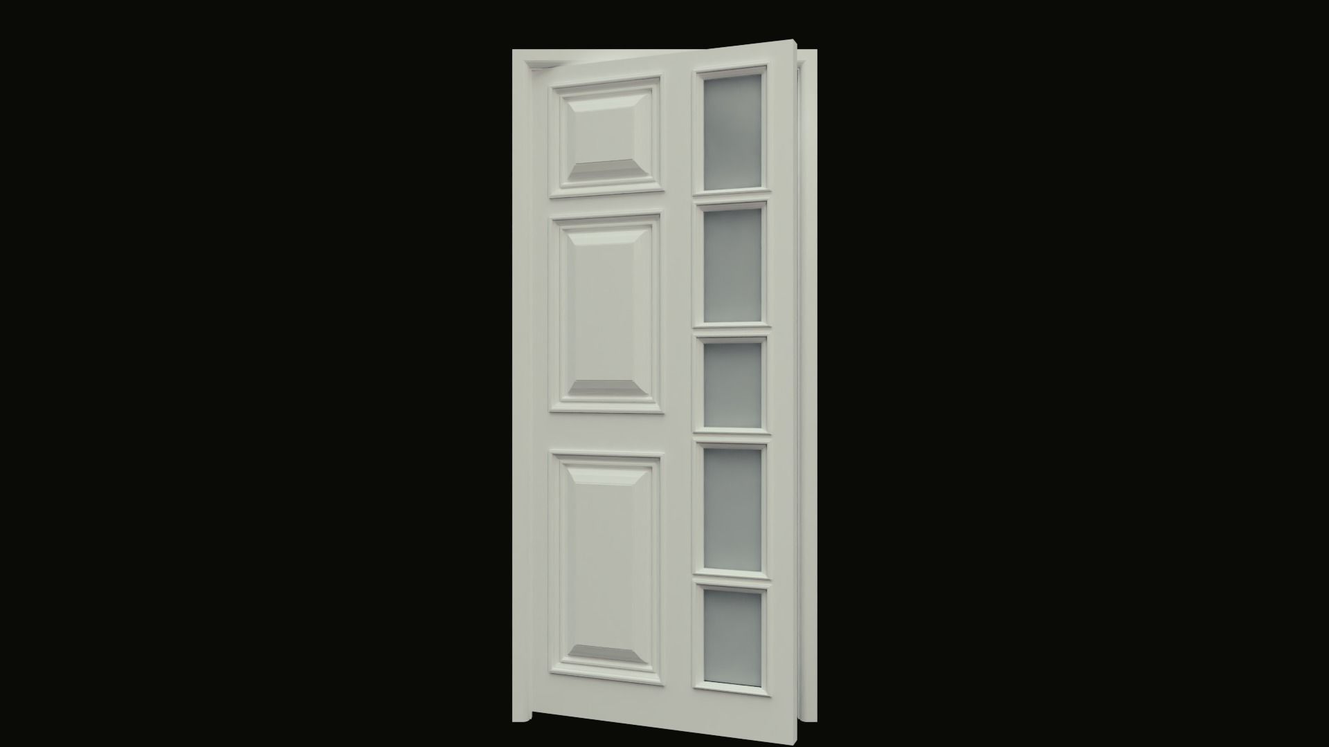 A collection of wooden doors for your building renders 3D model_6