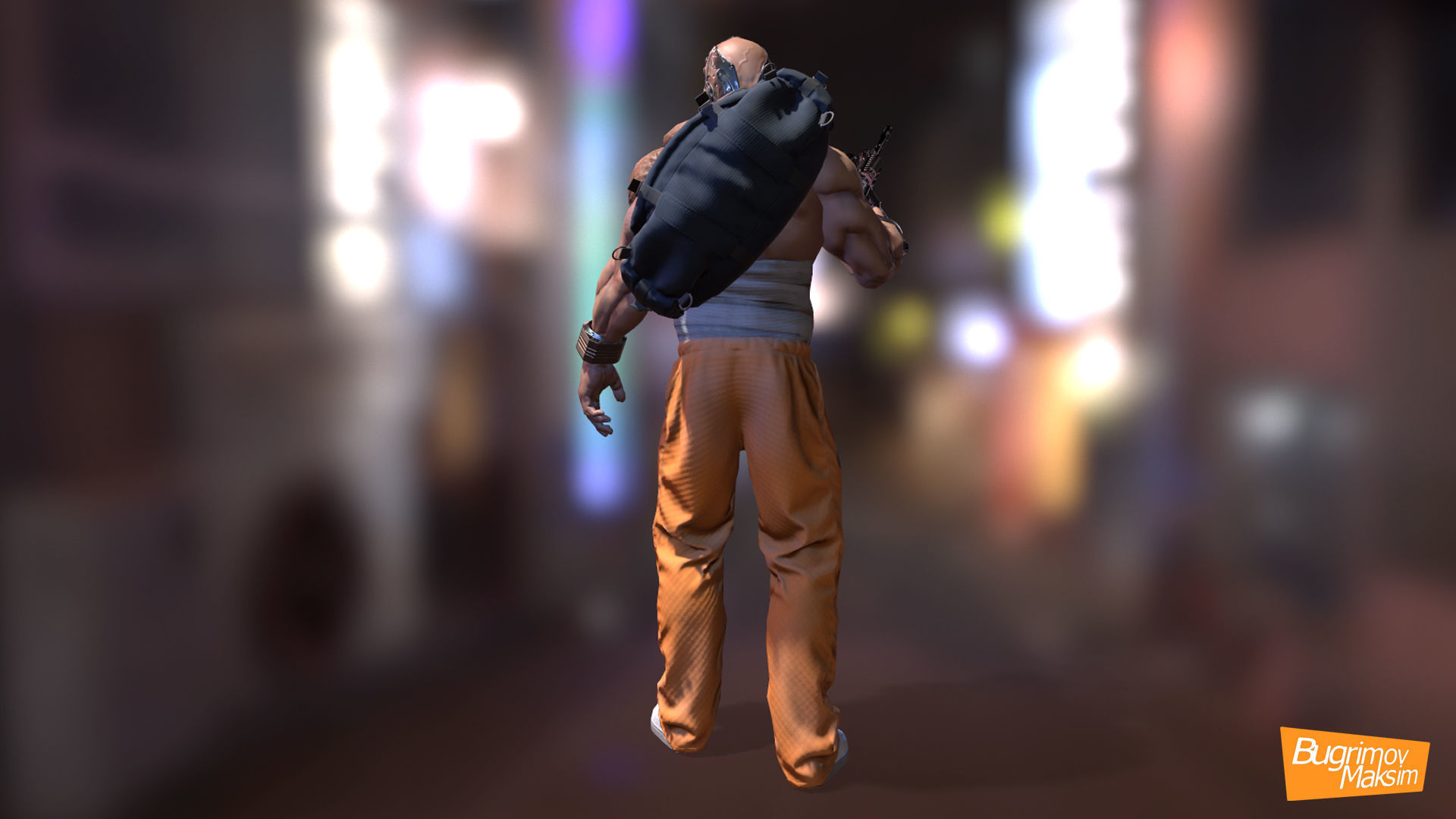 CyberPrisoner gta san andreas rifle Low-poly 3D model_4