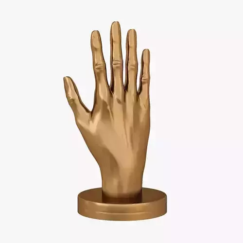 Hand shape 3D print model