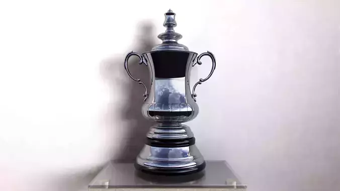 FA Cup Trophy  3D model V-RAY Cinema 4D