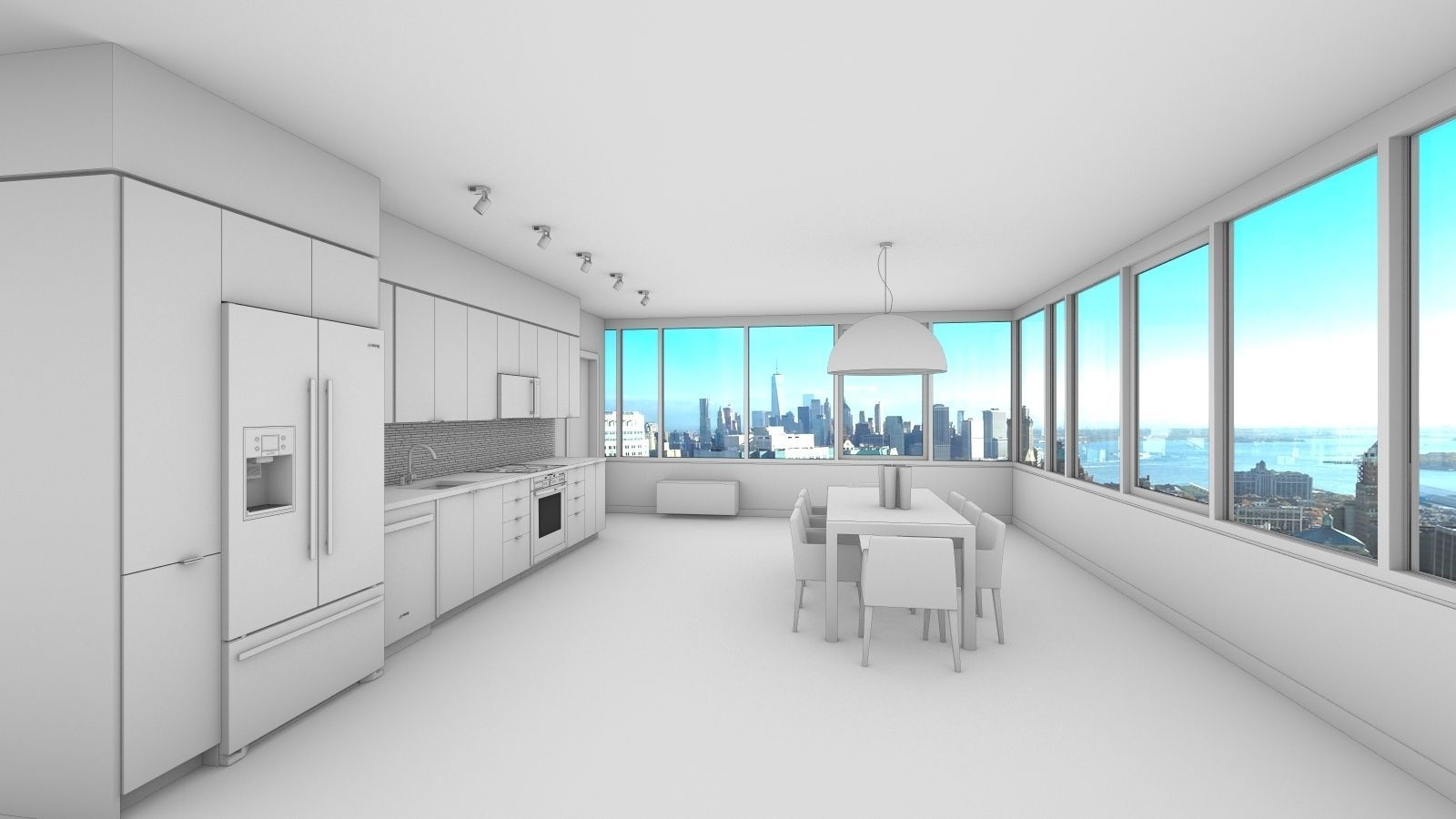 Photorealistic Kitchen  3D model_1