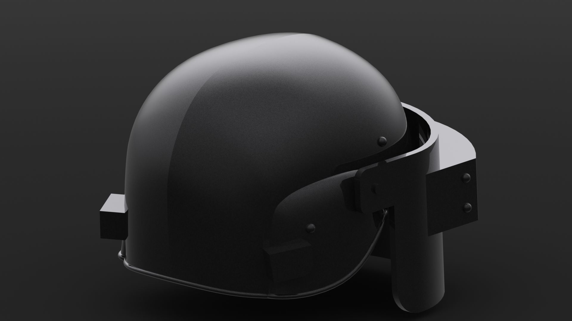 PUBG Helmet level 3 3D model_2