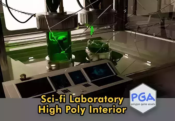 Laboratory Scifi 3D model