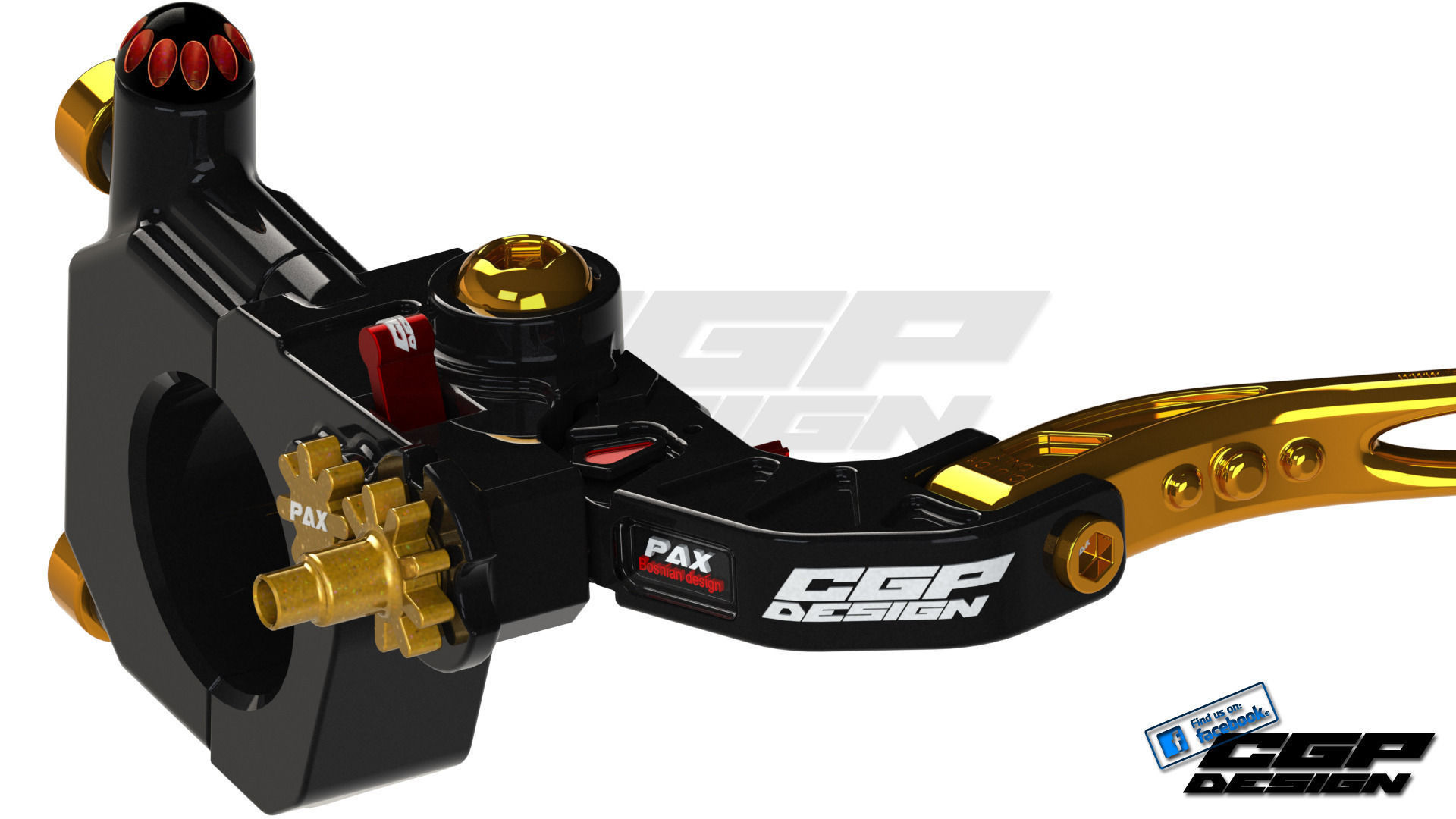 PINKI clutch leverdesigned by paX 3D model_1