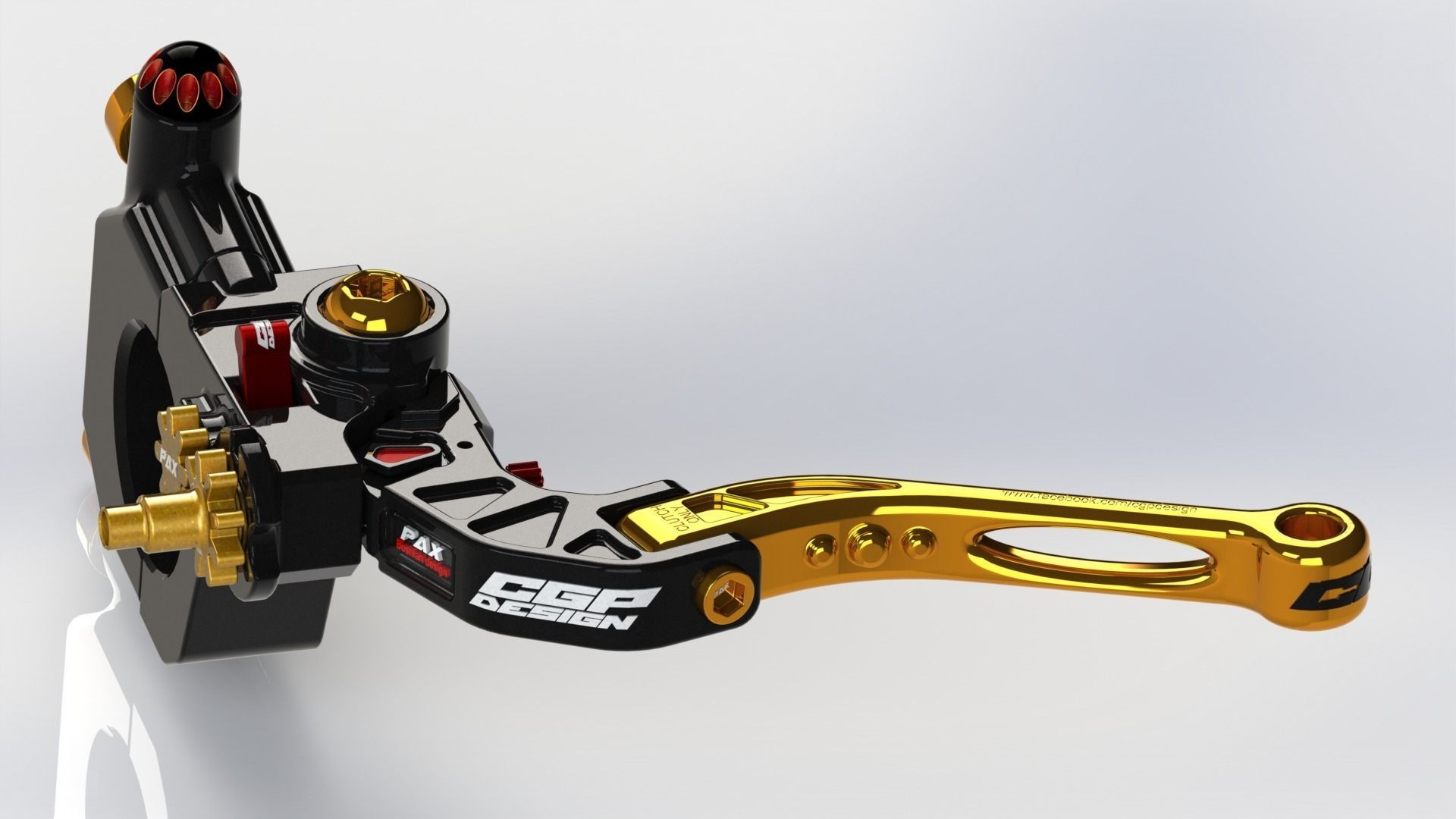 PINKI clutch leverdesigned by paX 3D model_7