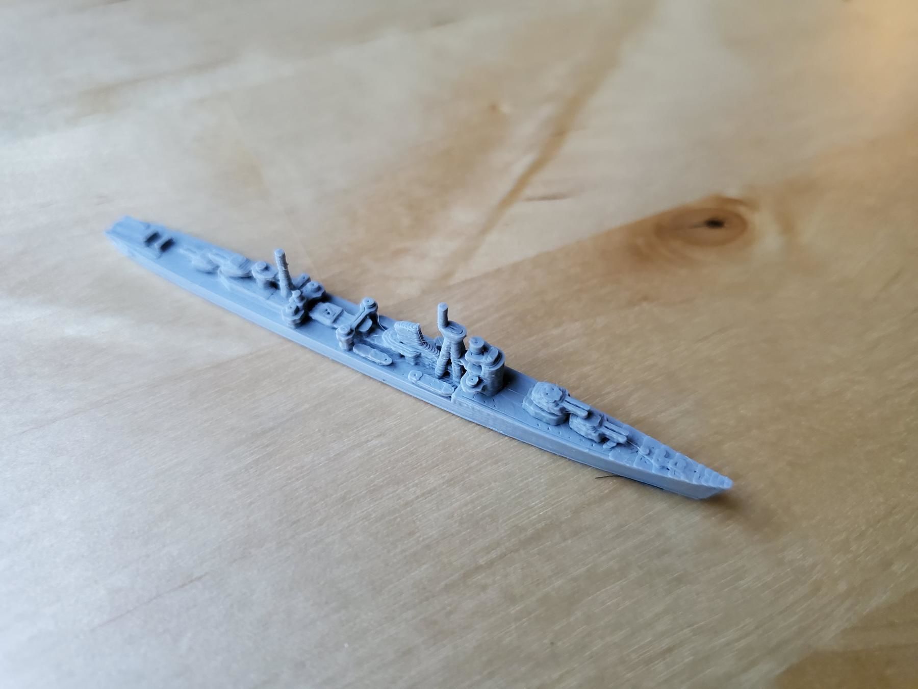 Japanese Akizuki Class Destroyer 3D print model_3