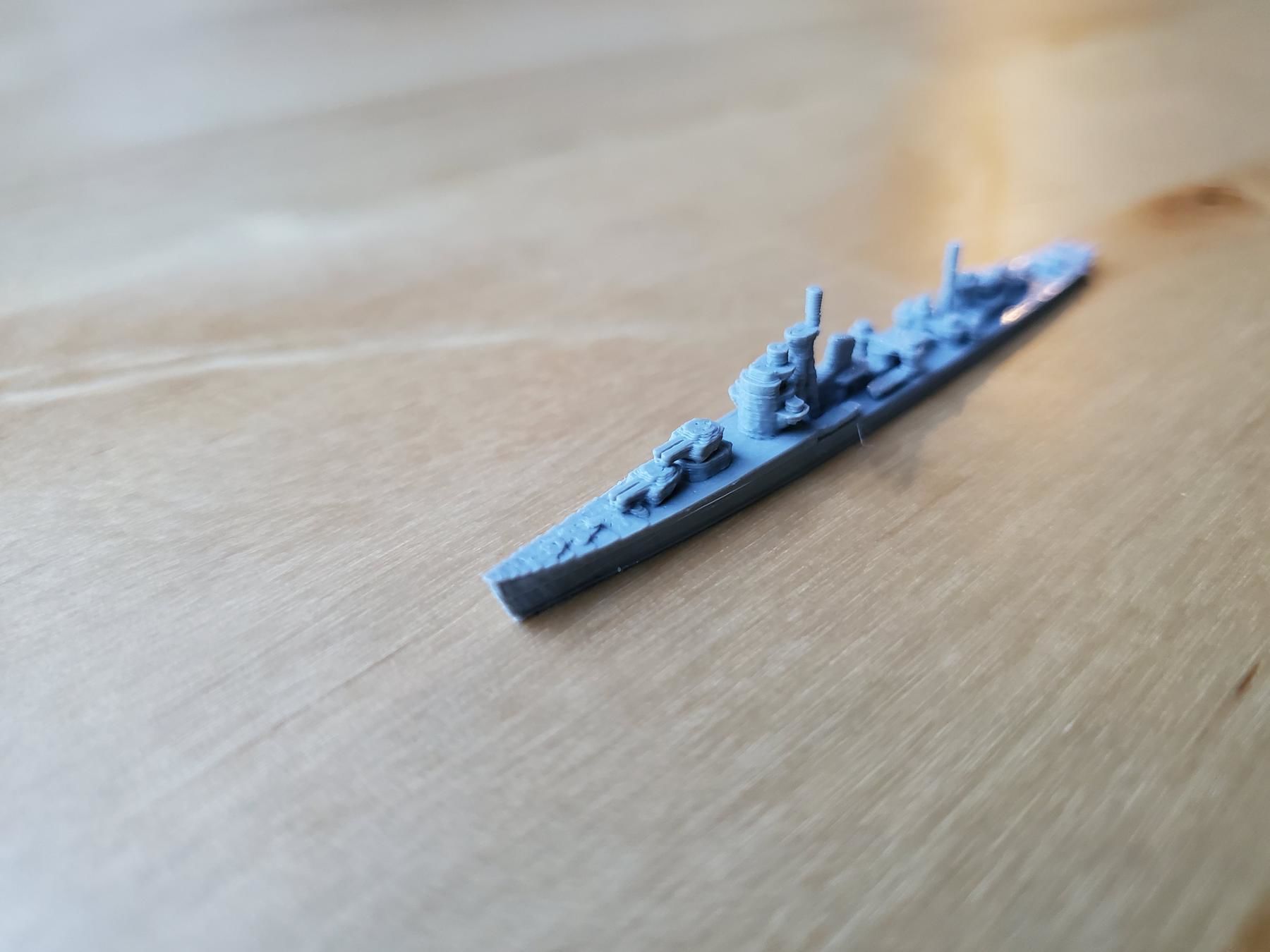 Japanese Akizuki Class Destroyer 3D print model_13