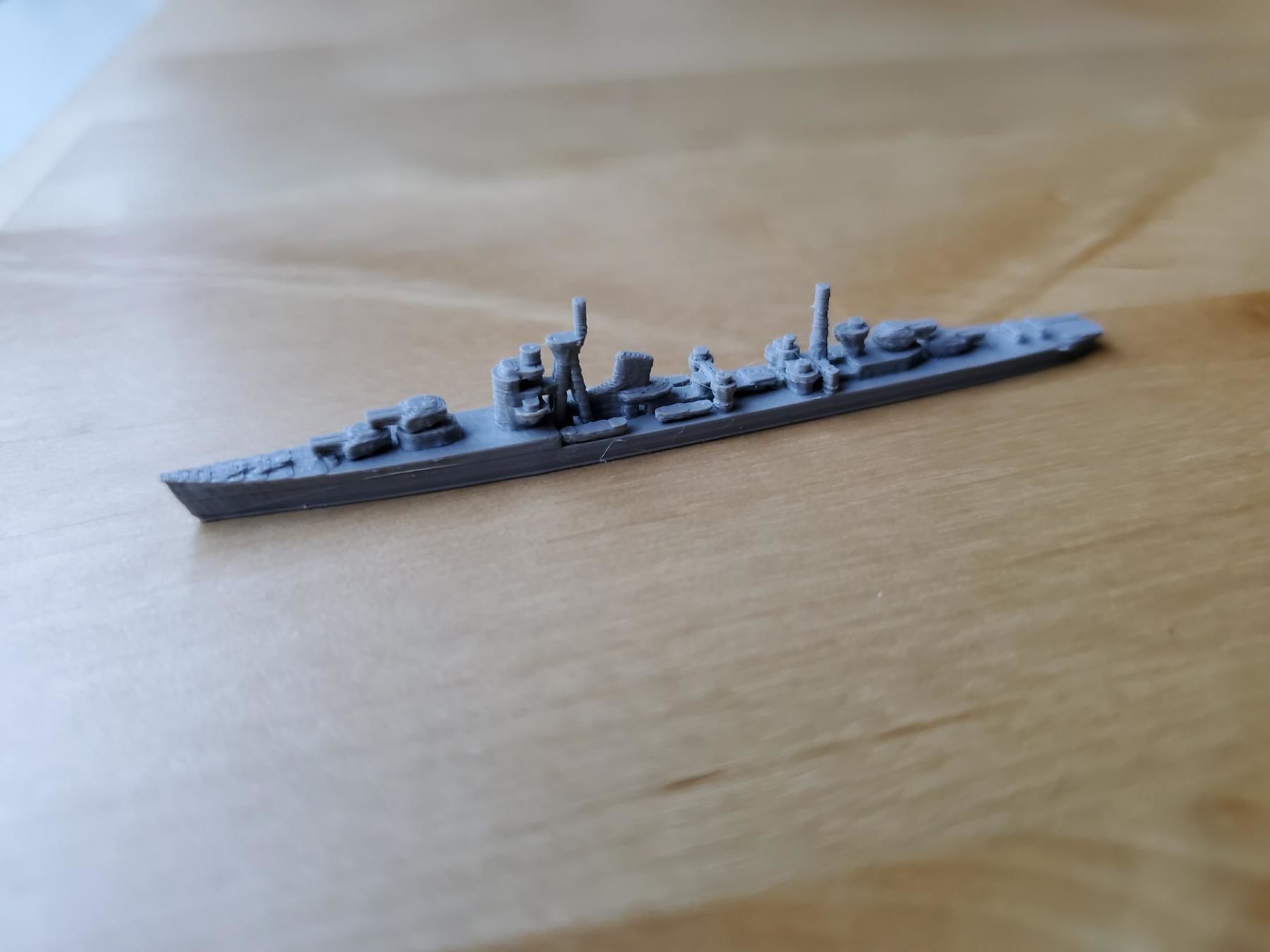 Japanese Akizuki Class Destroyer 3D print model_11