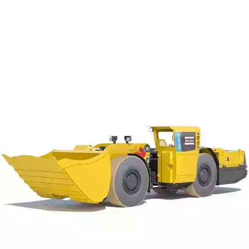 Atlas Copco underground loader Scooptram ST7 battery powered 3D model