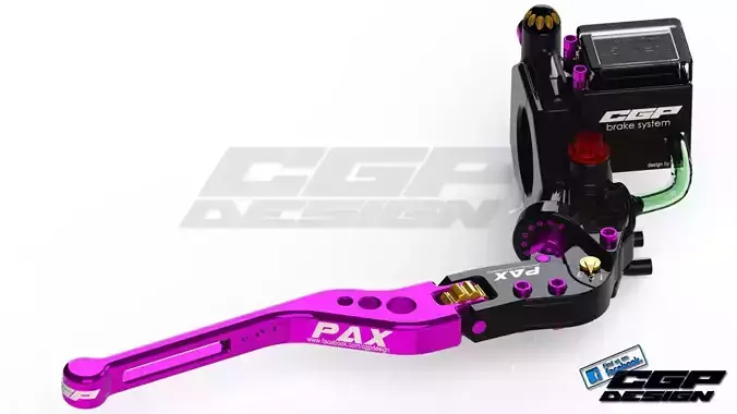 PINKI right brake leverdesigned by paX Free 3D model