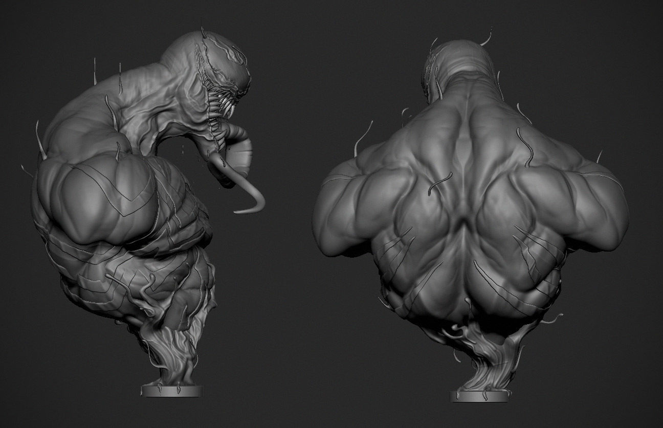 Venom 3D print model_3