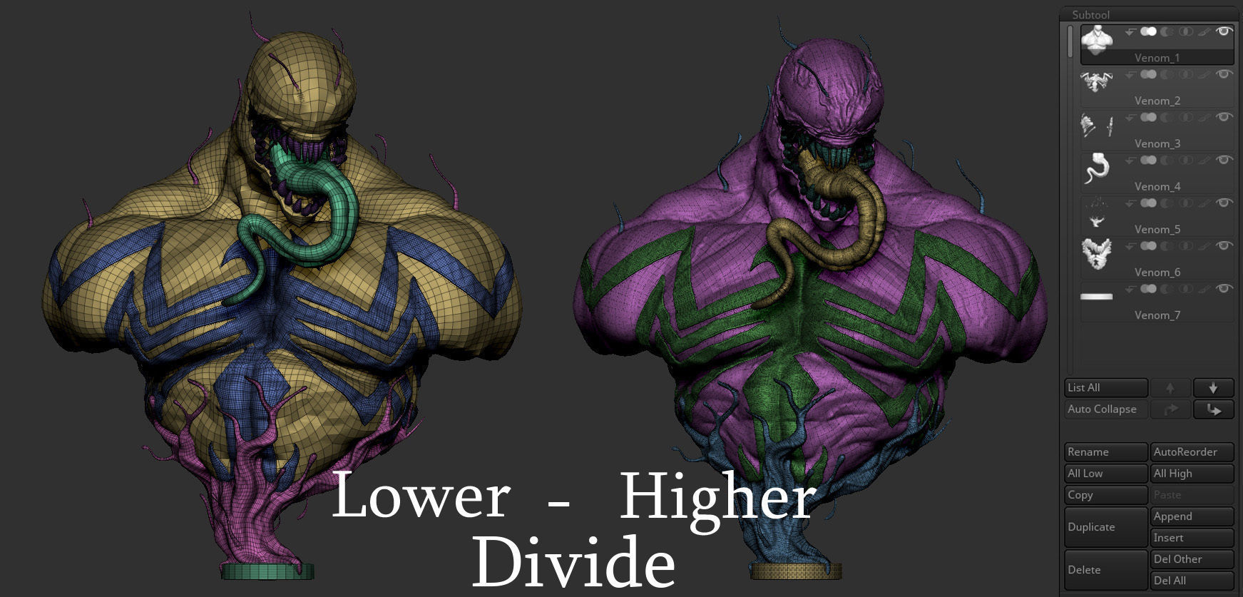 Venom 3D print model_5