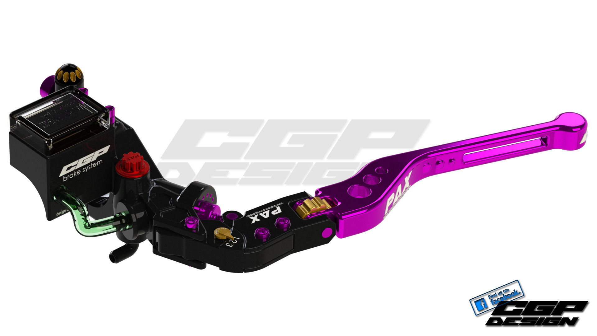 PINKI left brake leverdesigned by paX Free 3D model_1