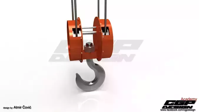 CGPdesign academyCrane hook- design by Almir Covic 3D model