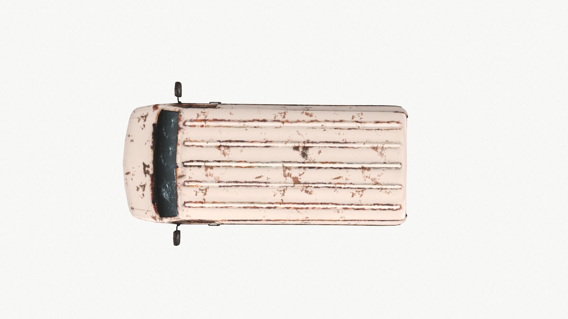 Apocalyptic Van Low-poly 3D model_6