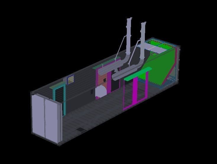 Enclosure Generator CAT3516B Free 3D model_9