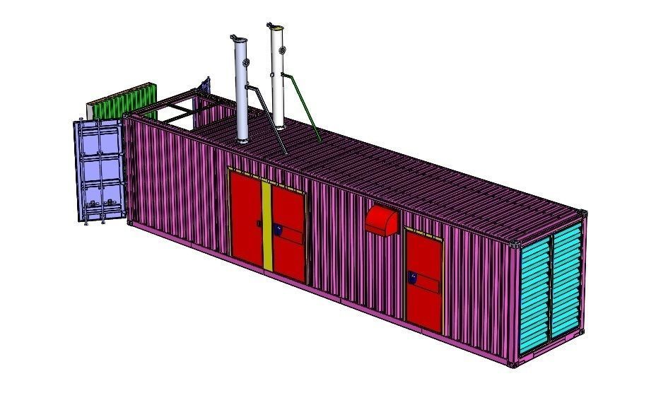 Enclosure Generator CAT3516B Free 3D model_3