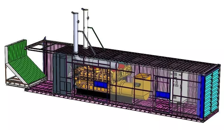 Enclosure Generator CAT3516B Free 3D model_0
