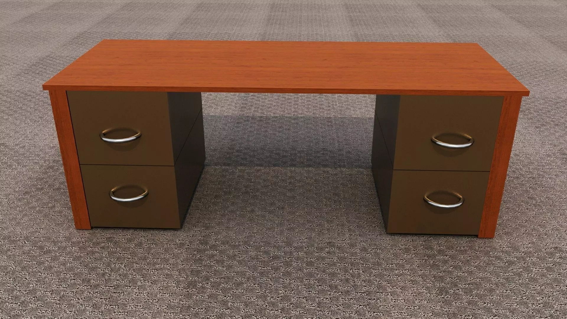 3D model Low poly office desk VR / AR / low-poly | CGTrader