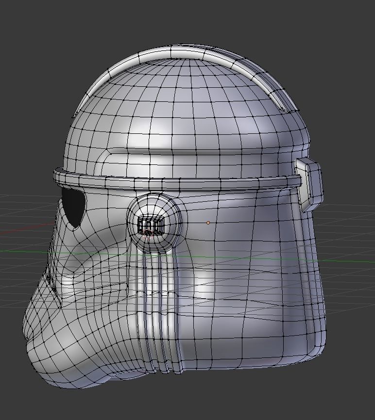 Clone Trooper Helmet  Low-poly 3D model_14