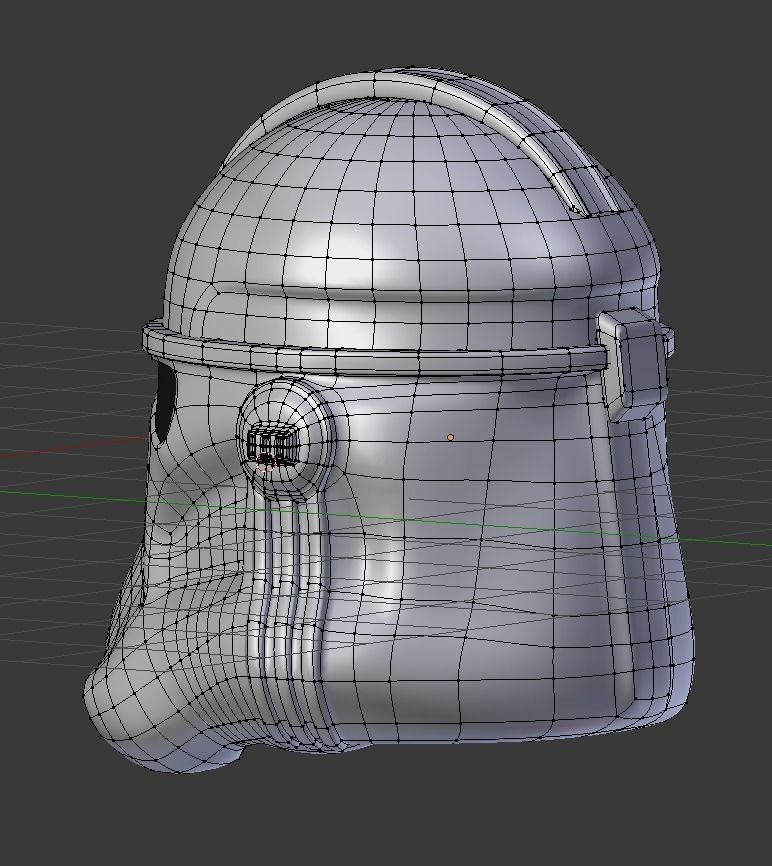Clone Trooper Helmet  Low-poly 3D model_13