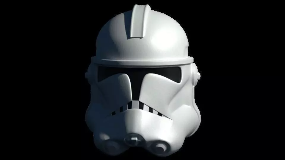 Clone Trooper Helmet  Low-poly 3D model_0
