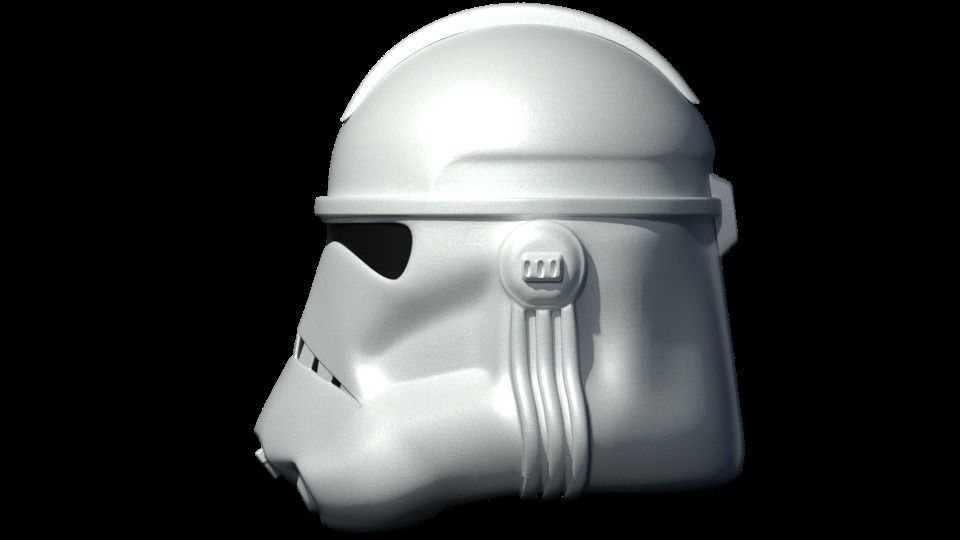 Clone Trooper Helmet  Low-poly 3D model_2