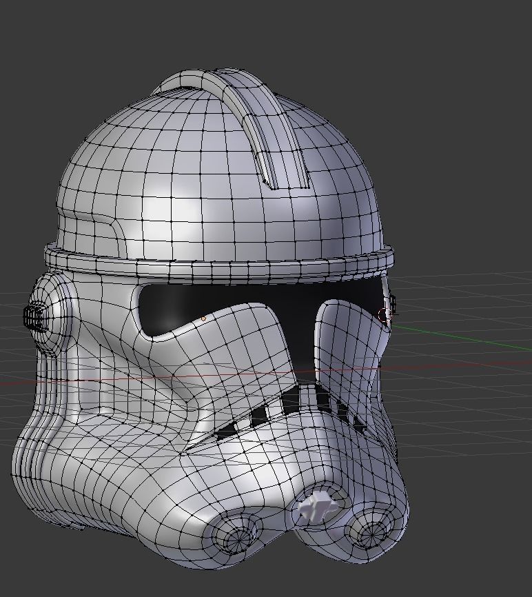 Clone Trooper Helmet  Low-poly 3D model_5