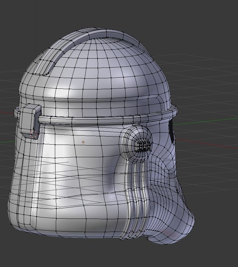 Clone Trooper Helmet  Low-poly 3D model_10