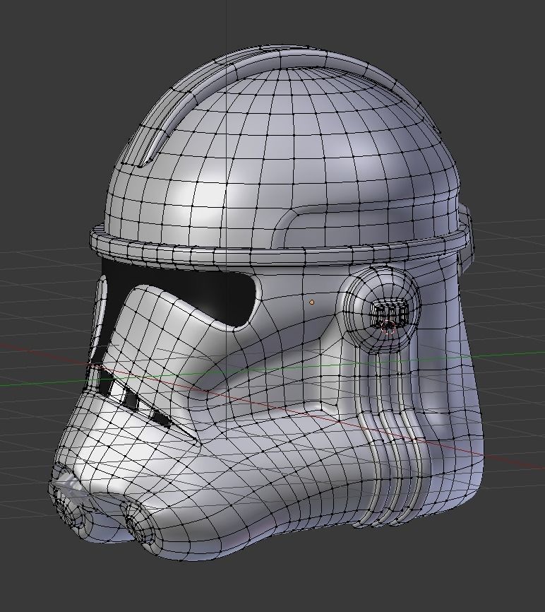Clone Trooper Helmet  Low-poly 3D model_15