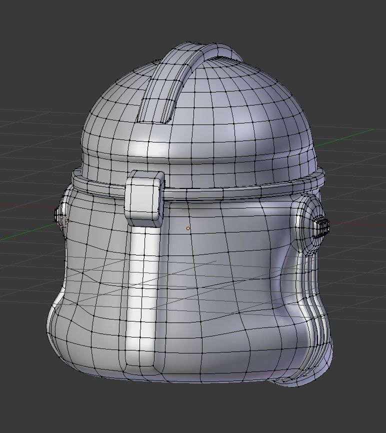 Clone Trooper Helmet  Low-poly 3D model_11