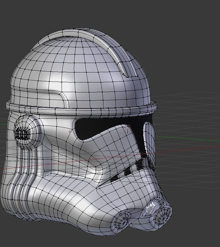 Clone Trooper Helmet  Low-poly 3D model_8